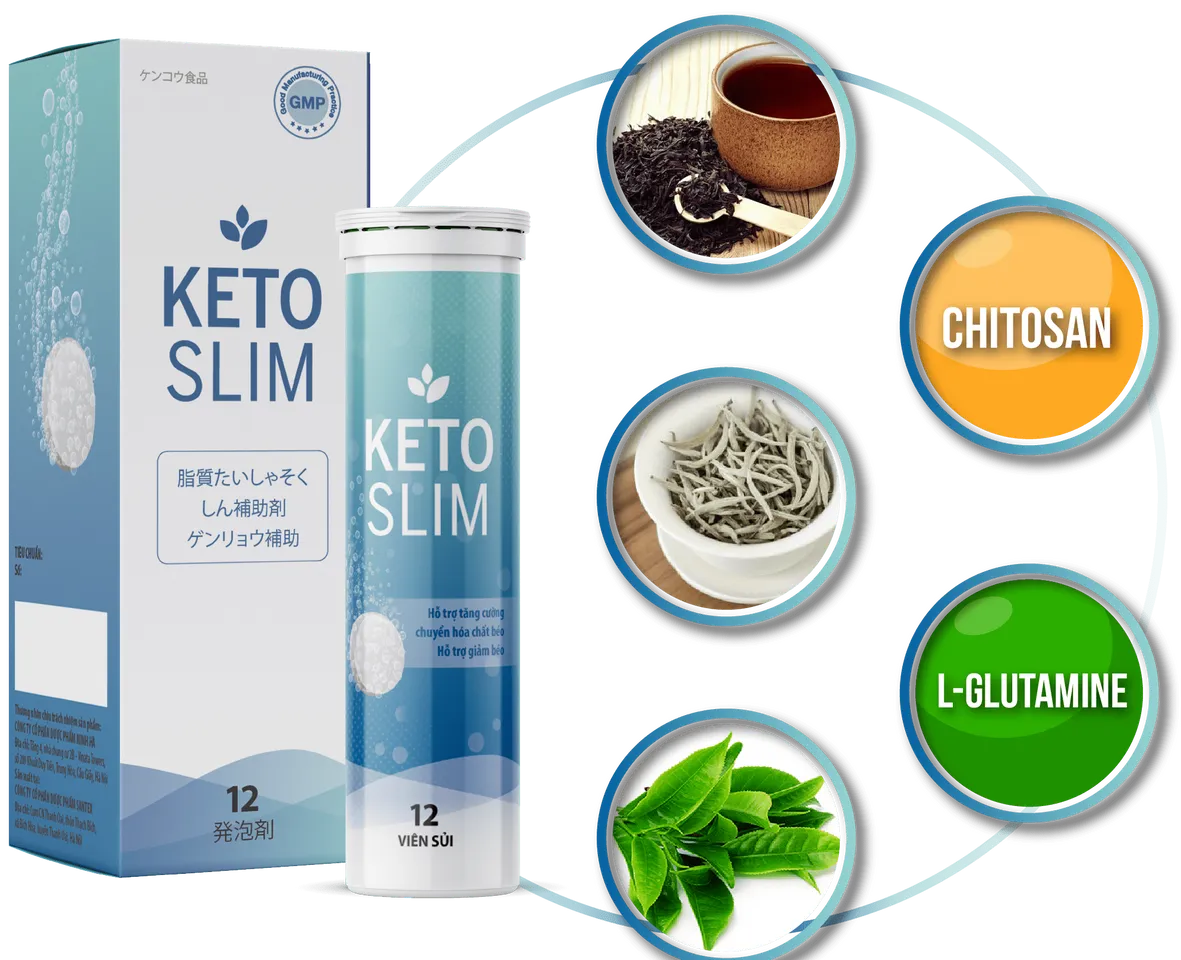 Viên sủi giảm cân Keto Slim Nhật Bản hỗ trợ cải thiện và duy trì vóc dáng 