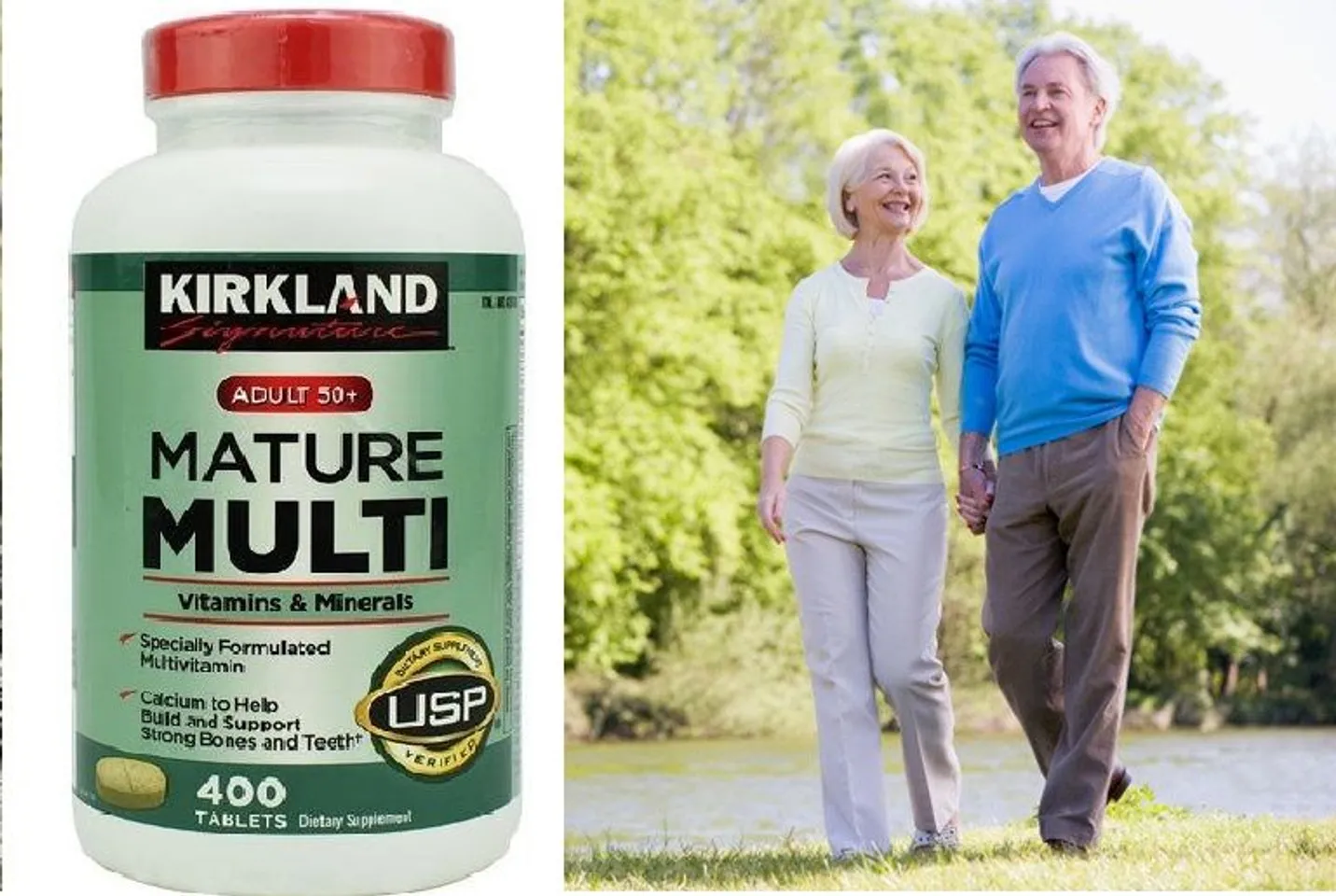 Viên uống Kirkland Mature Multi tăng cường sức khỏe tuổi 50