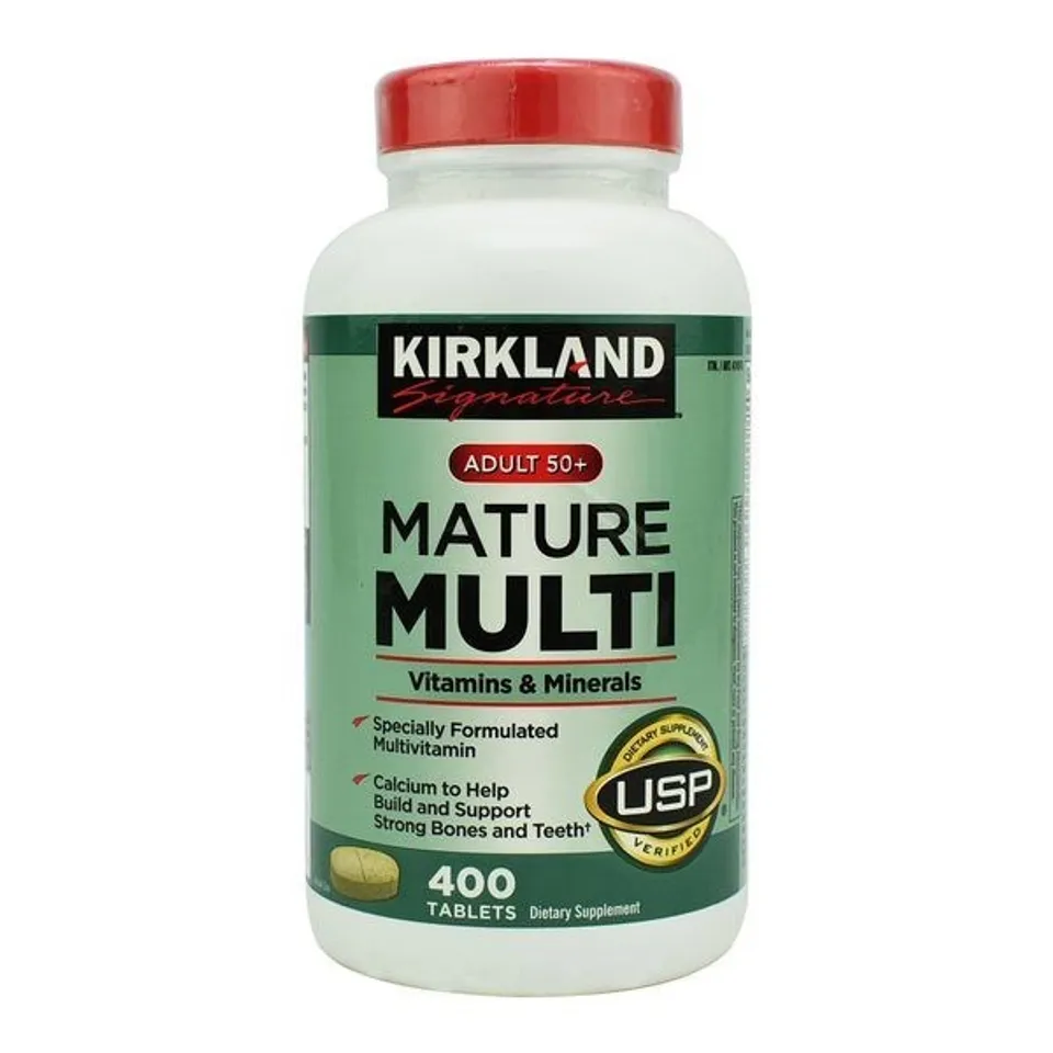Viên uống Kirkland Mature Multi Mỹ tăng cường bổ sung vitamin