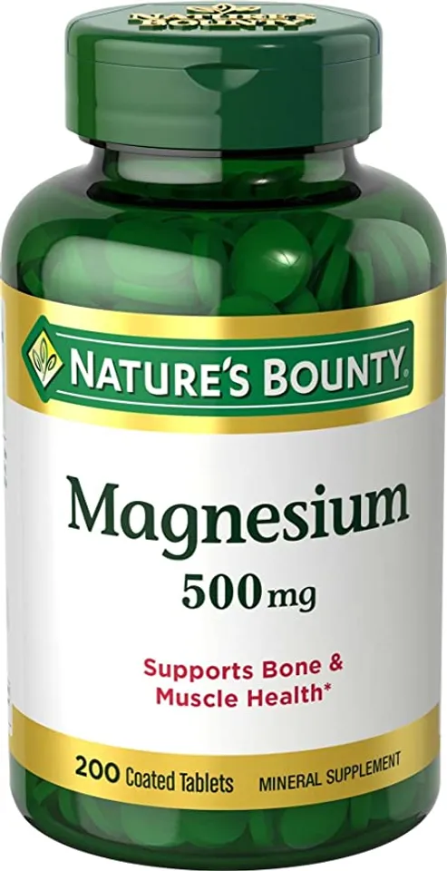 Viên uống Nature's Bounty Magnesium 500mg chính hãng 