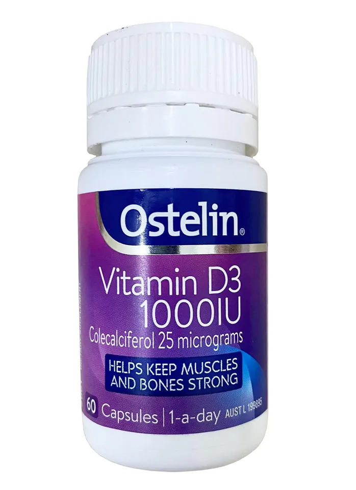Viên uống Ostelin Vitamin D3 1000IU 60 viên