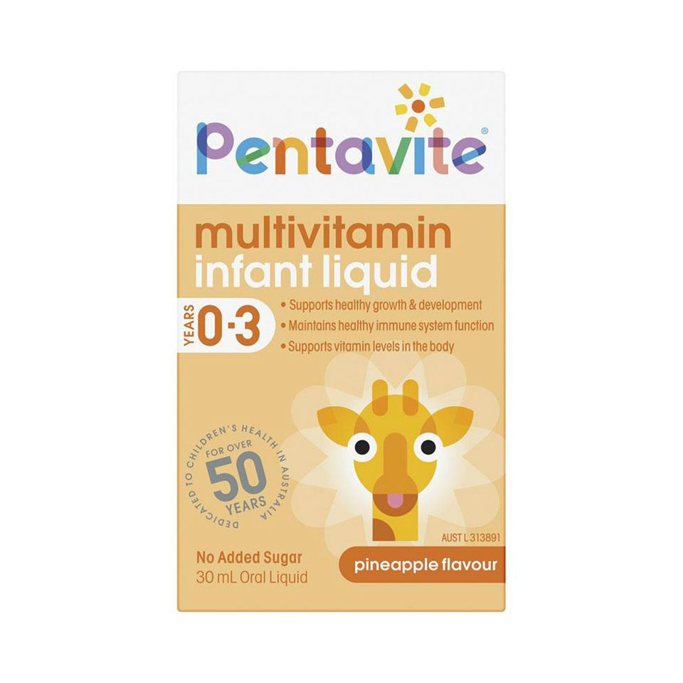 Vitamin tổng hợp Pentavite Úc cho bé 0-3 tuổi chính hãng mẫu mới