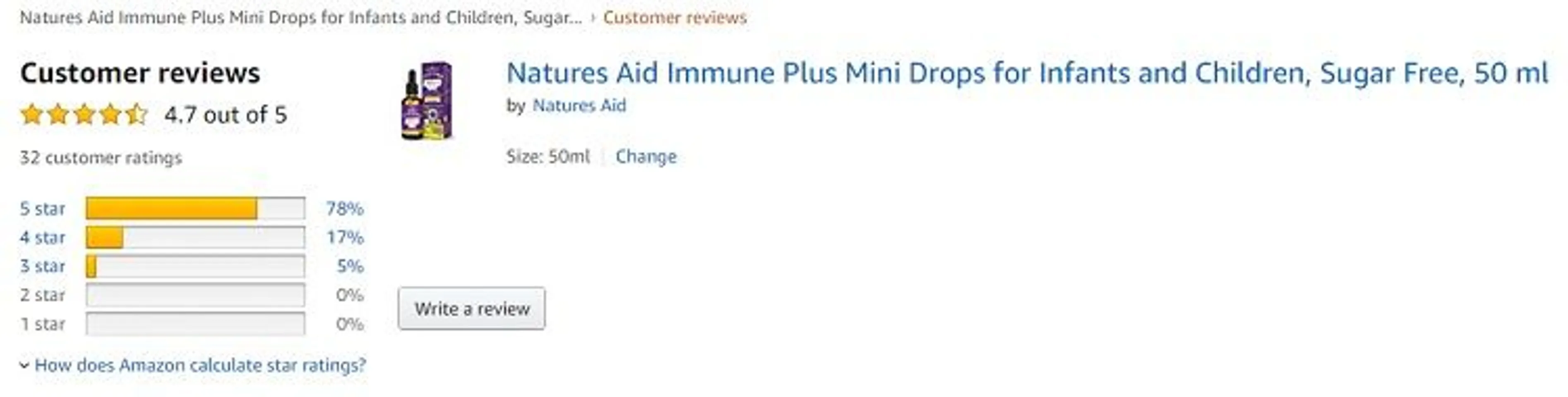 Phản hồi từ phía khách hàng sử dụng Natures Aid Immune Plus 2