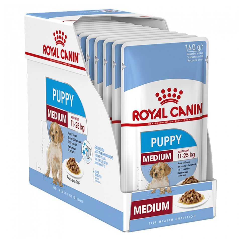 Pate Royal Canin Medium Puppy hộp 12 gói