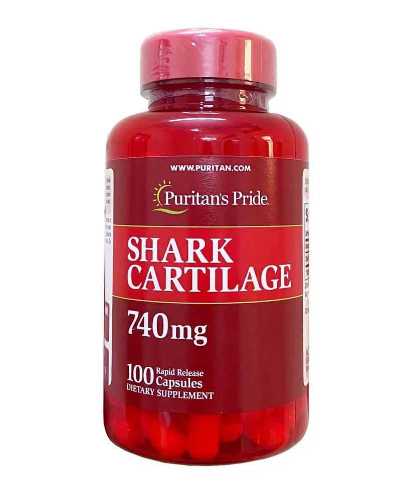 Sụn vi cá mập Shark Cartilage Puritan's Pride 740mg mẫu mới