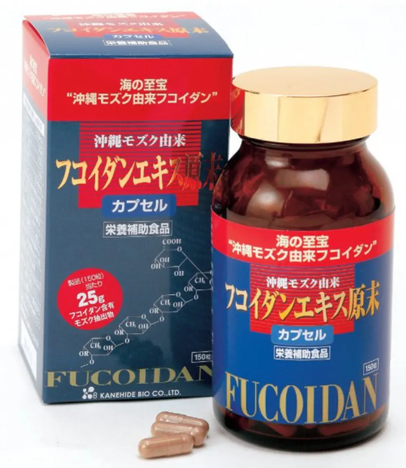 Viên uống Fucoidan đỏ Nhật Bản hộp 150 viên