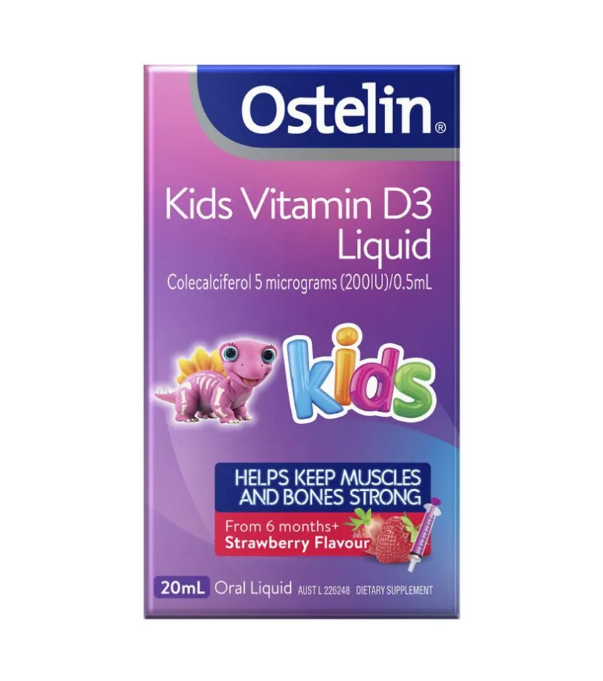Ostelin Kids Vitamin D3 Liquid dạng nước mẫy mới