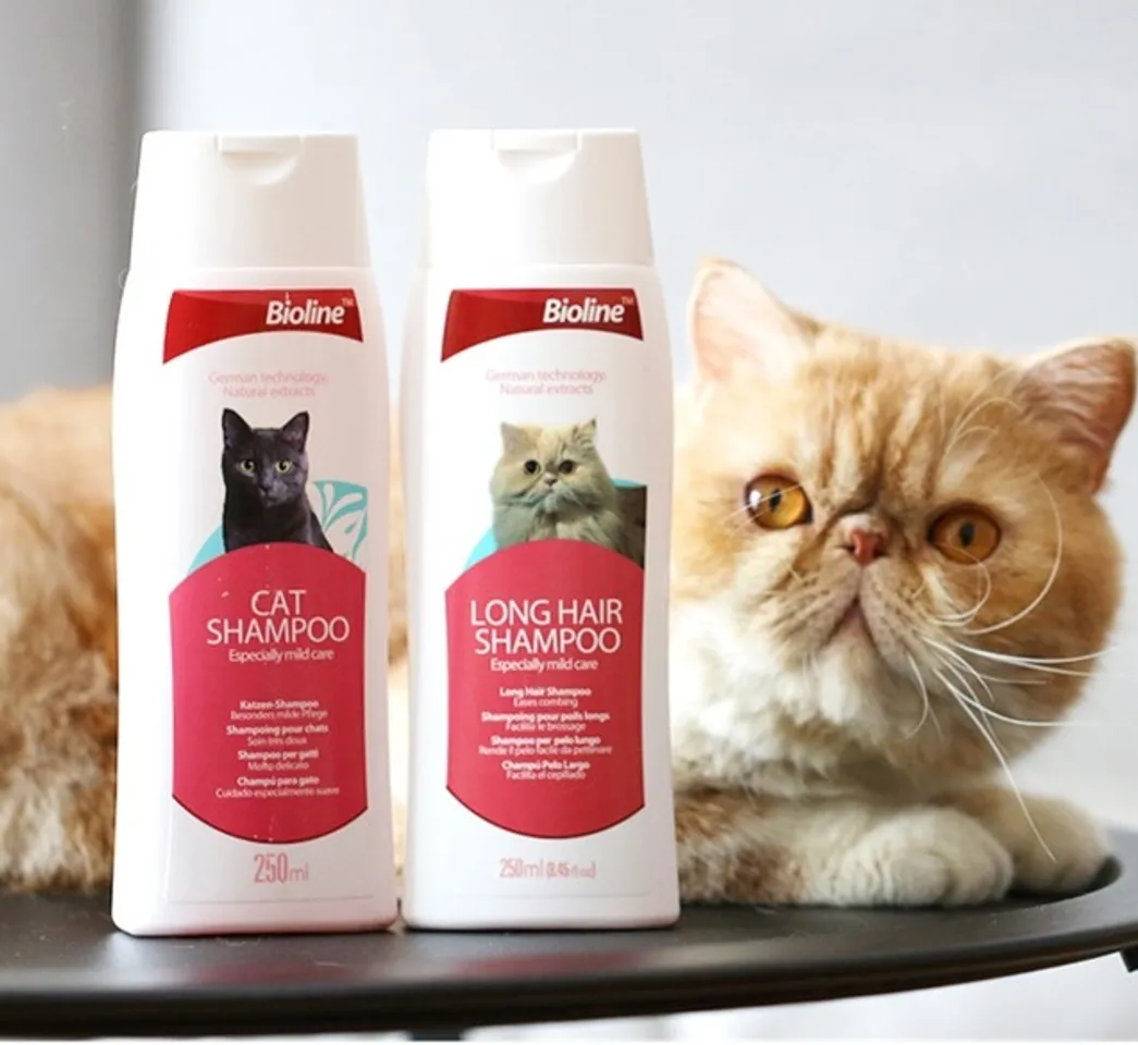 Dầu gội Bioline long hair shampoo cho mèo