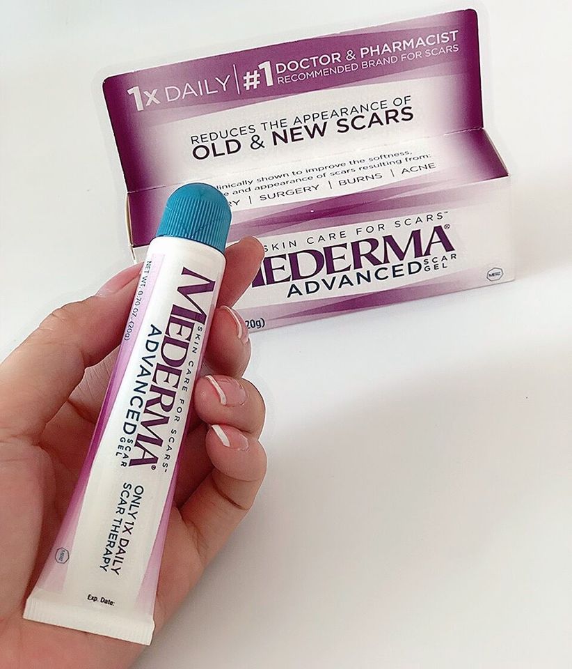 thiết kế, bao b&igrave; của kem trị sẹo Mederma Advanced Scar Gel