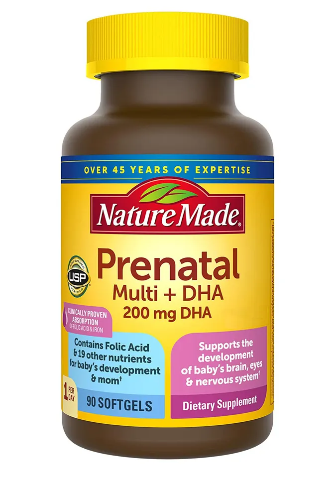 Nature Made Prenatal Multi + DHA Vitamin tổng hợp cho bà bầu 90 viên