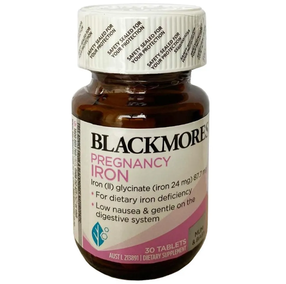 Thuốc vấp ngã ngày tiết Blackmores Pregnancy Iron