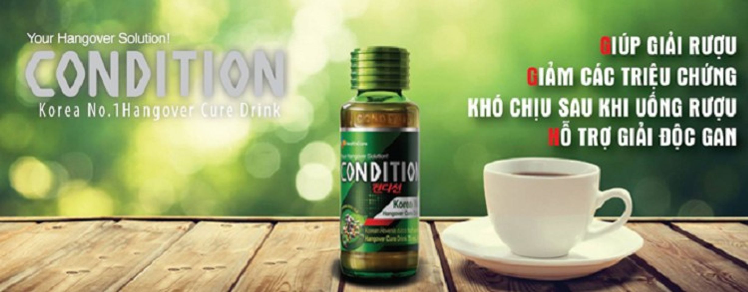 ưu &dstrok;iểm của nước giải rượu Condition