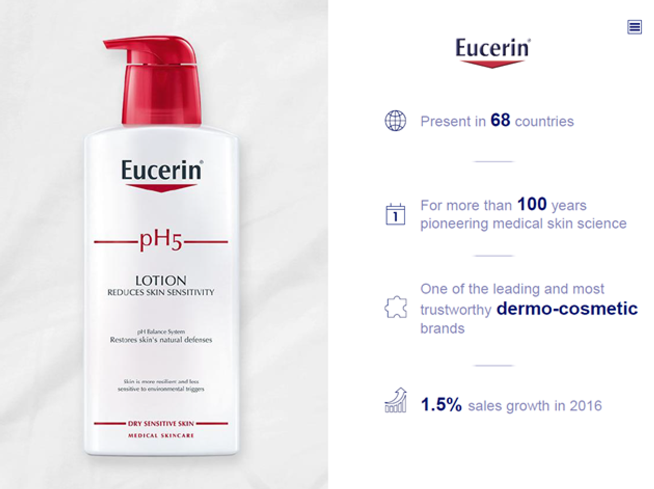 Sữa dưỡng thể Eucerin pH5 Lotion tinh chất dịu nhẹ trên da