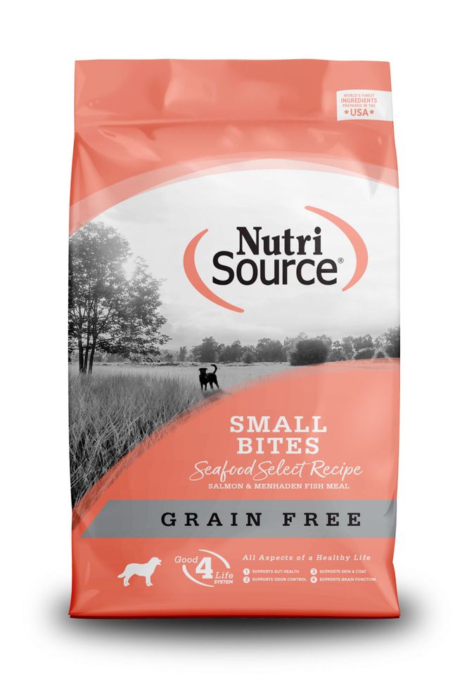 Thức ăn cho chó NutriSource Small BreedSeafood Grain Free vị cá hồi