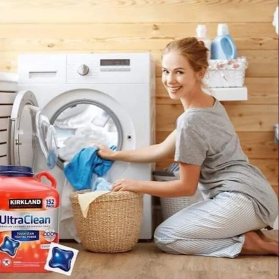 Viên giặt xả kháng khuẩn Kirkland Signature Ultra Clean bảo vệ sức khỏe toàn diện
