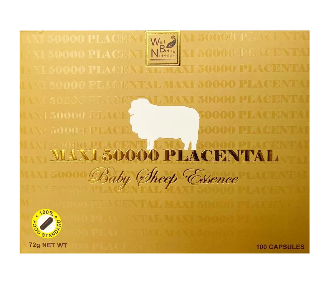 Viên uống nhau thai cừu Maxi Sheep Placenta 50000mg 100 viên mẫu mới