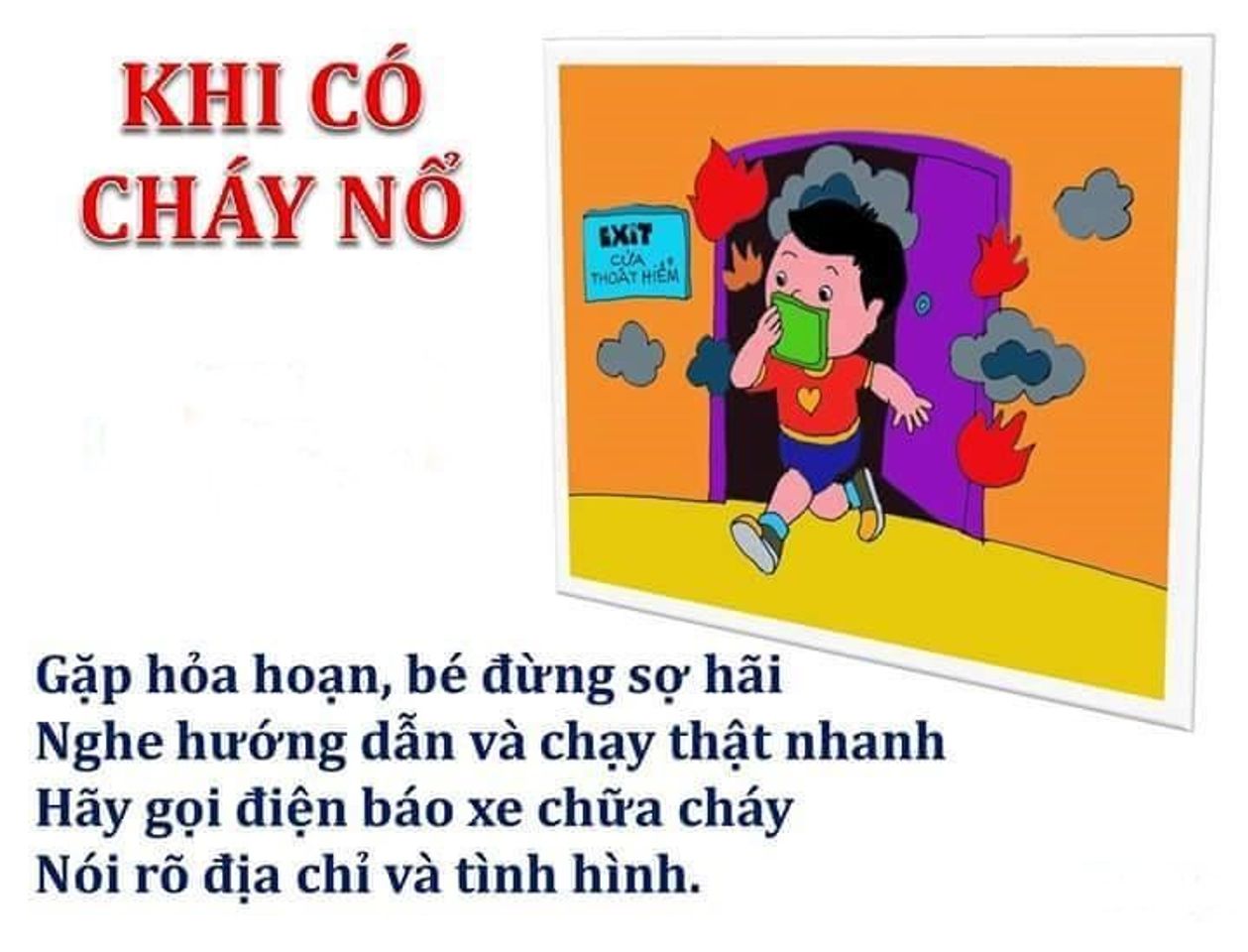 Dạy b&eacute; kỹ năng l&agrave;nh t&iacute;nh khi c&oacute; hỏa hoạn 