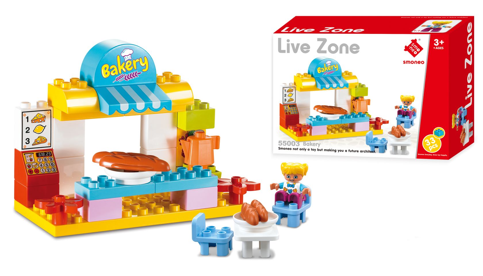 Bộ đồ chơi lắp ghép cửa hàng bánh ngọt Smoneo Duplo Lego 55003
