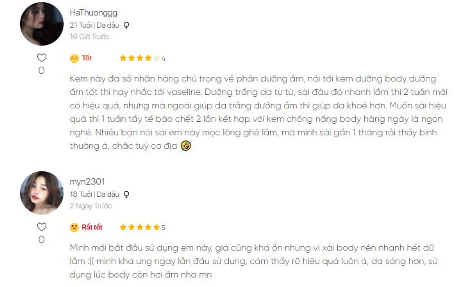 review sữa dưỡng thể vaseline từ người đ&atilde; sử dụng