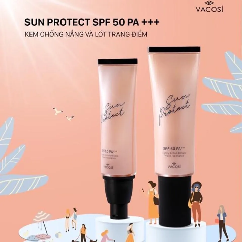 Kem chống nắng Vacosi BB Base Sun Protect  bảo vệ da toàn diện