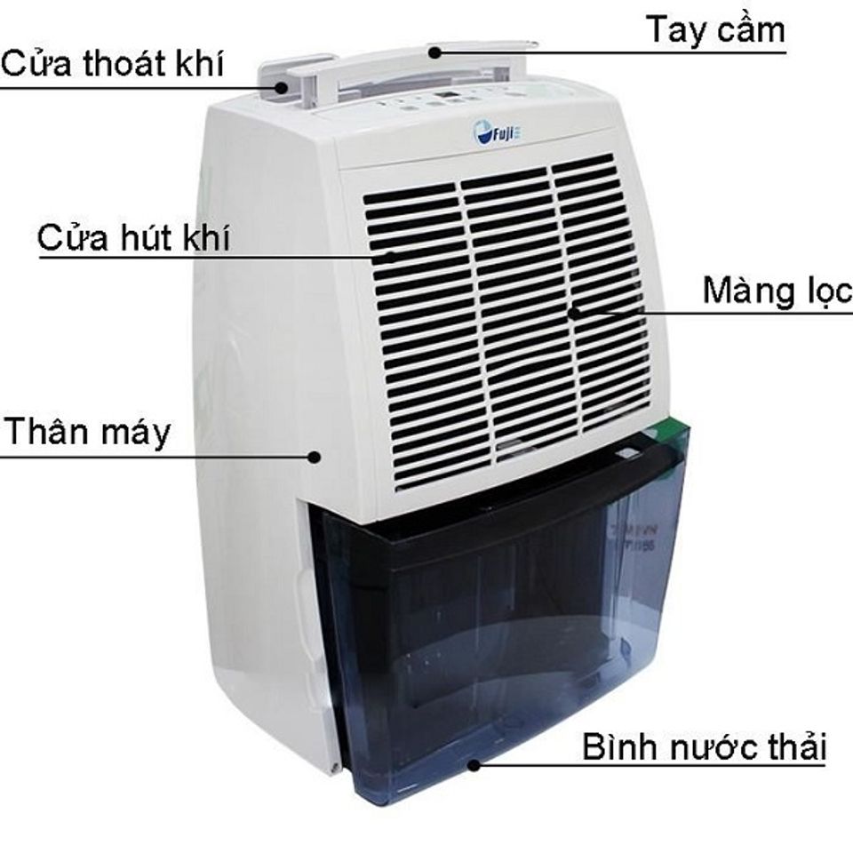 Cấu tạo máy hút ẩm dân dụng FujiE HM-620EB 