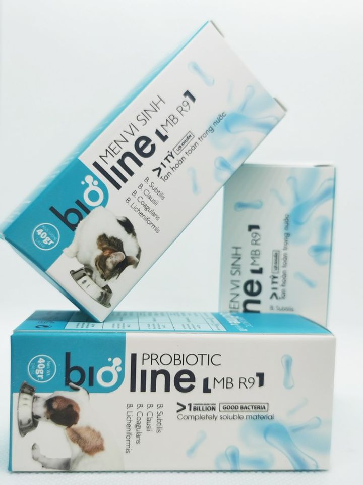 Men vi sinh dành cho chó mèo Bioline MB R9 hỗ trợ hệ tiêu hóa
