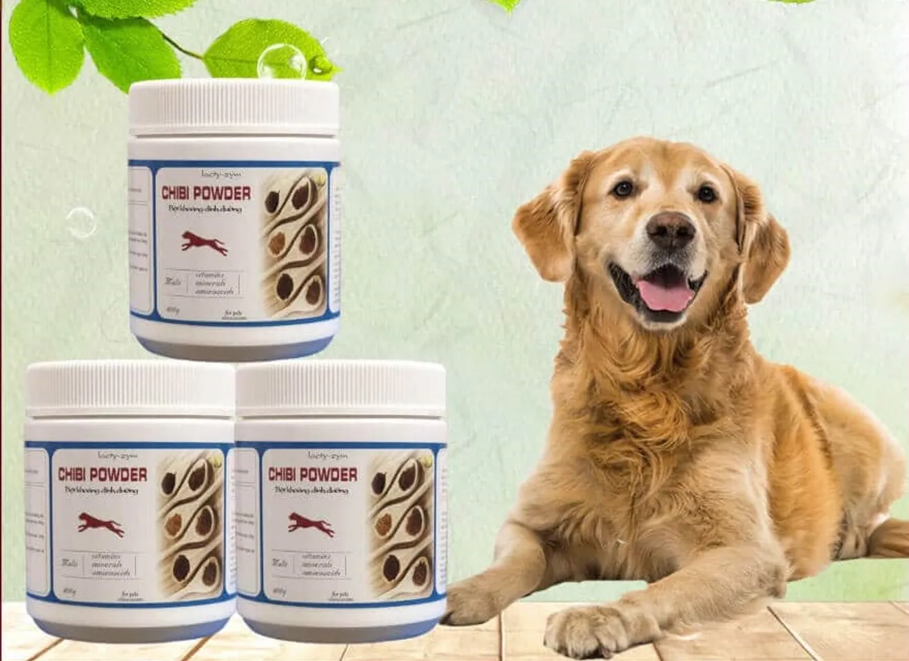 Bột khoáng dinh dưỡng cao cấp Chibi Powder hỗ trợ chó tăng cường sức khỏe và khả năng vận động 
