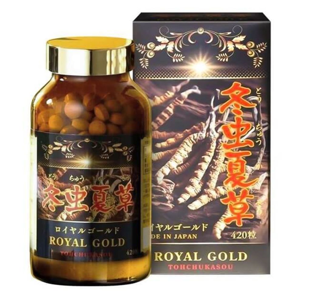 thuốc đ&ocirc;ng tr&ugrave;ng hạ thảo dạng vi&ecirc;n Tohchukasou Royal Gold