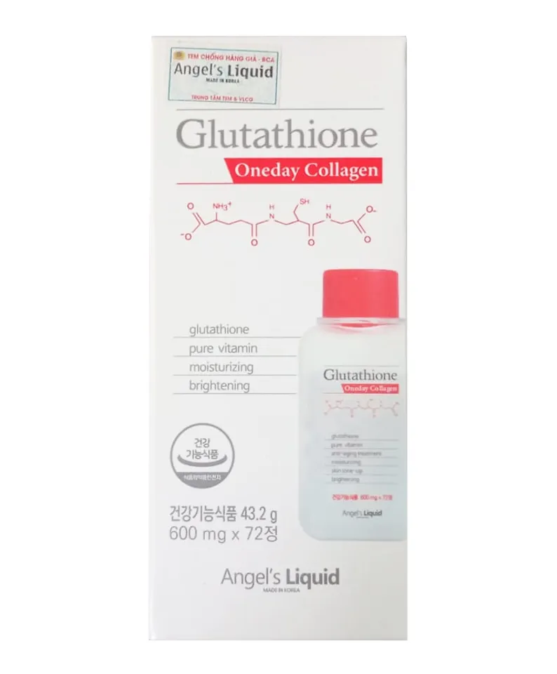 Viên Uống Trắng Da Angel's Liquid Glutathione Oneday Collagen Hàn Quốc chính hãng