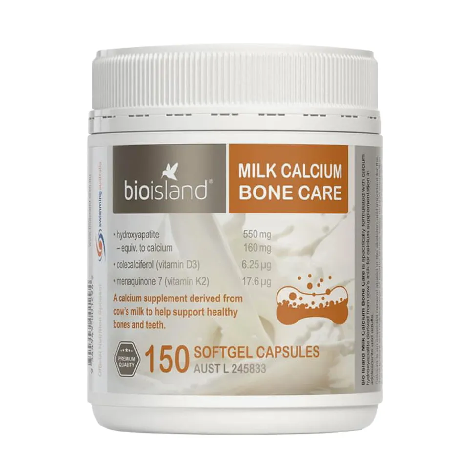 Viên uống hỗ trợ bổ sung Canxi Bio Island Milk Calcium Bone Care mẫu cũ
