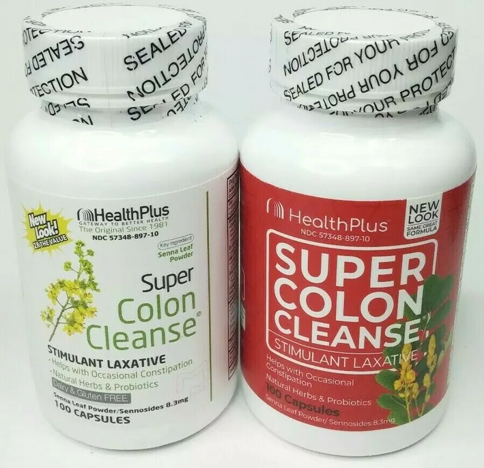Viên uống Health Plus Super Colon Cleanse mẫu cũ - mẫu mới