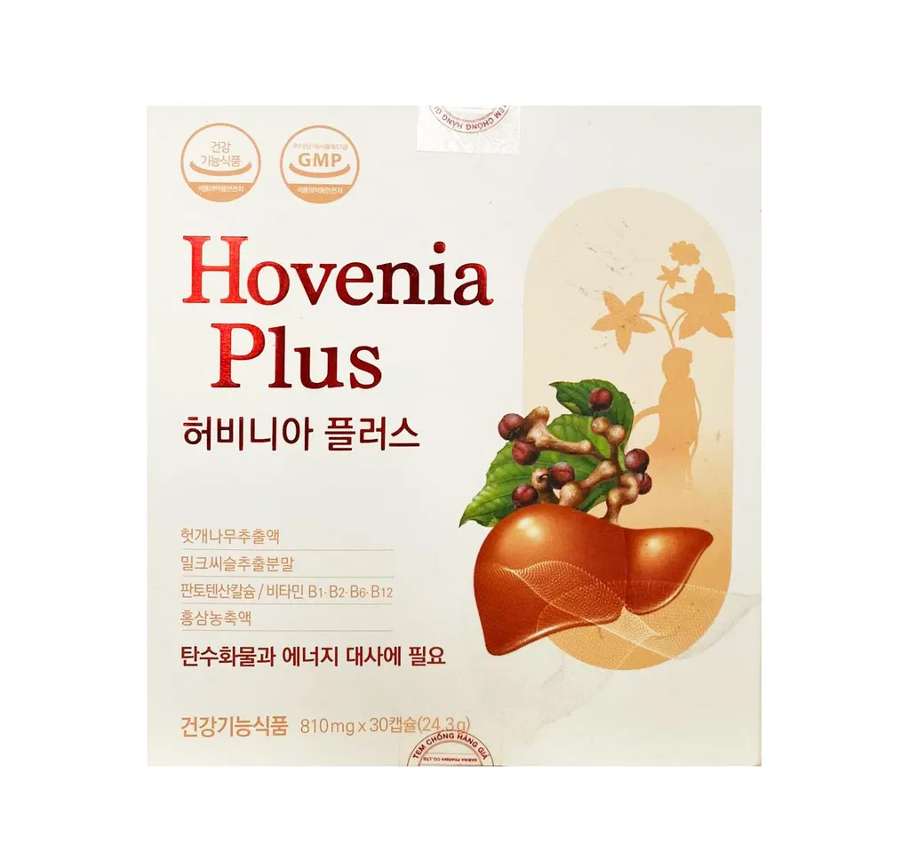 Viên uống Hovenia Plus hỗ trợ tăng cường chức năng gan hiệu quả
