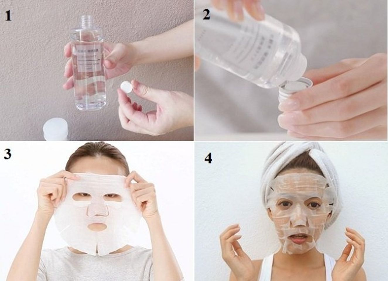 Sử dụng mặt nạ giấy kh&ocirc; n&eacute;n với lotion