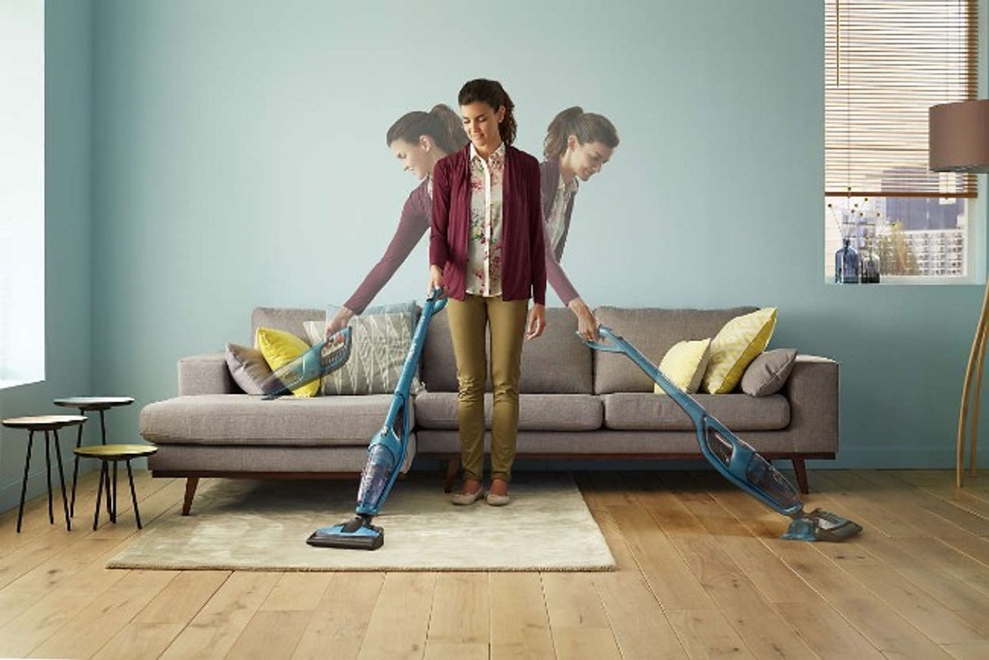 M&aacute;y h&uacute;t bụi Philips FC6404 kết hợp lau s&agrave;n
