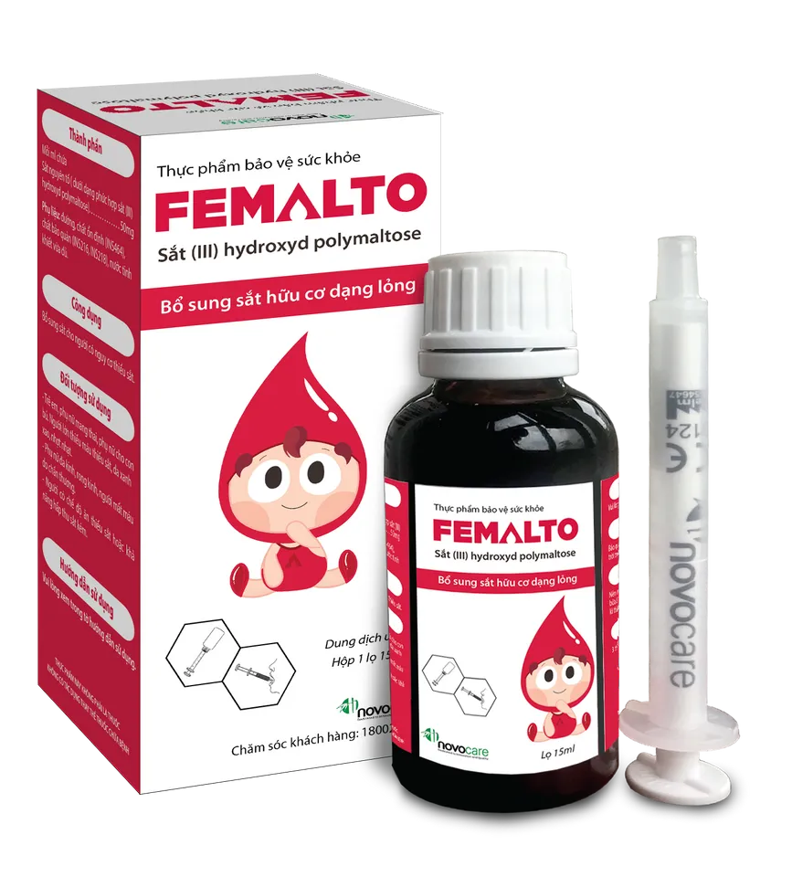 Sắt Femalto hõ trợ sức khỏe mẹ và bé