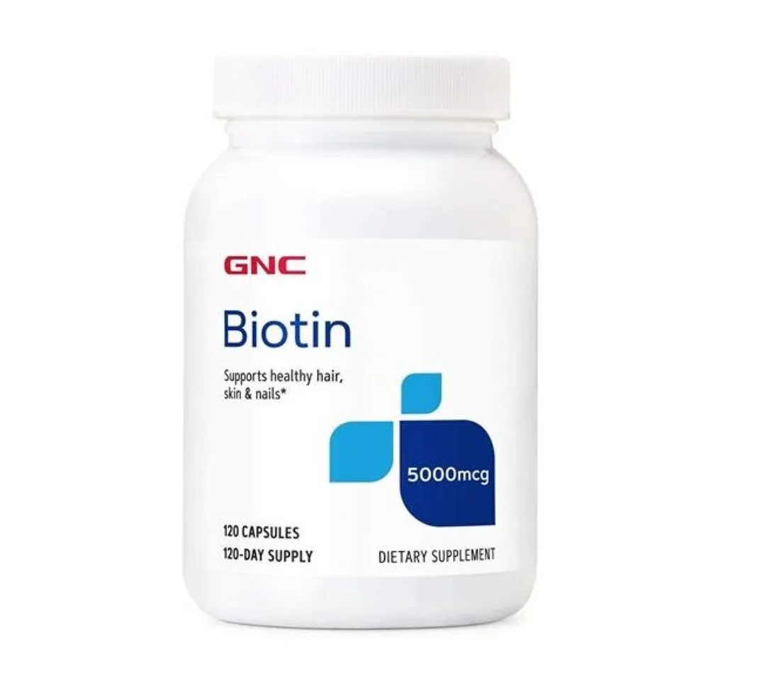 Viên uống hỗ trợ mọc tóc GNC Biotin 5000mcg