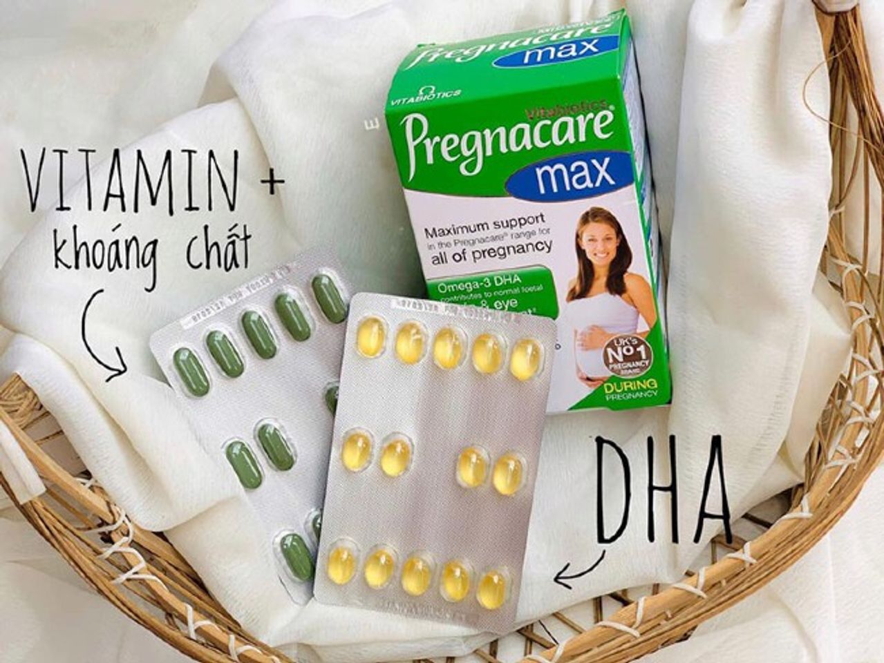 Kinh nghiệm uống vitamin cho b&agrave; bầu Pregnacare Max