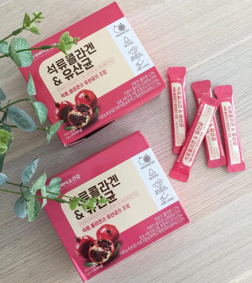 Collagen lựu đỏ Bio Cell Hàn Quốc hộp 30 gói