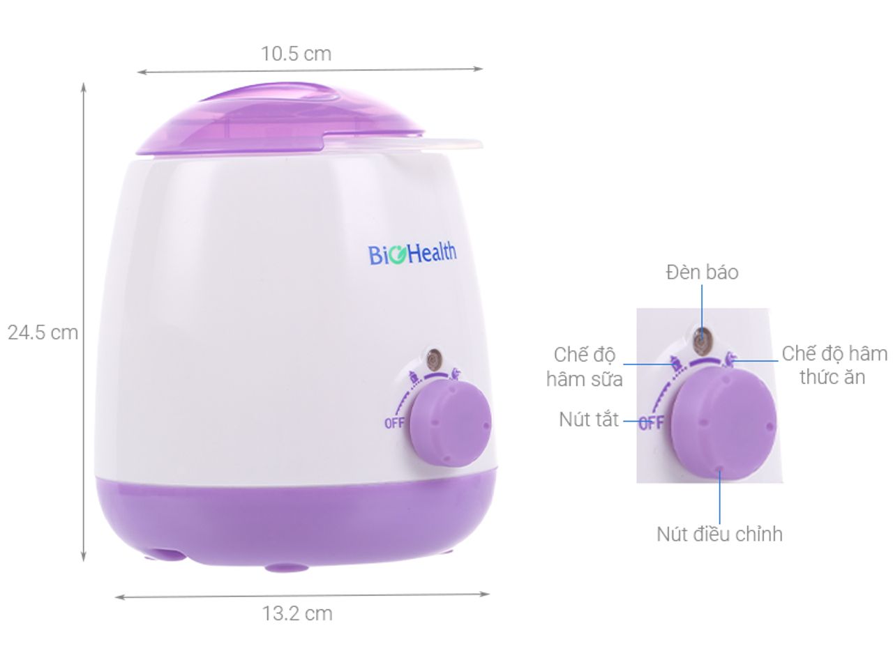Máy hâm sữa 3 chức năng BioHealth BH8110 của Úc