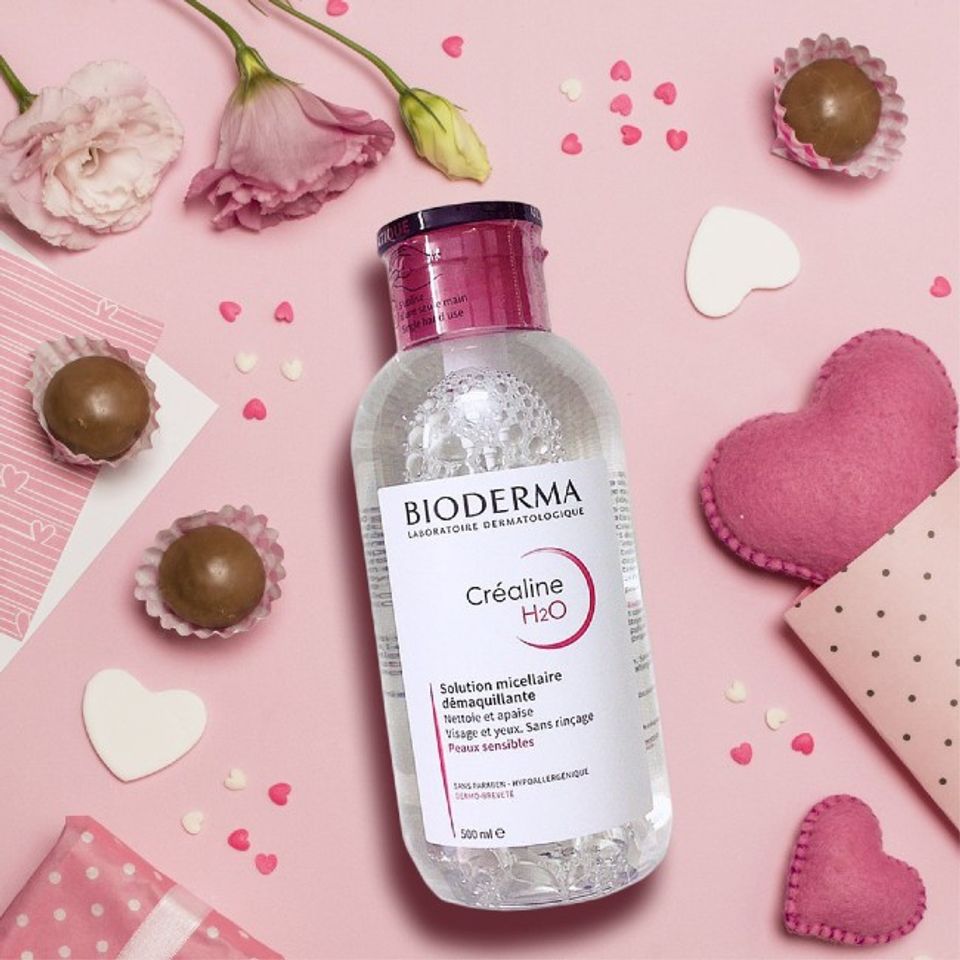 Nước tẩy trang Bioderma H20 nắp hồng