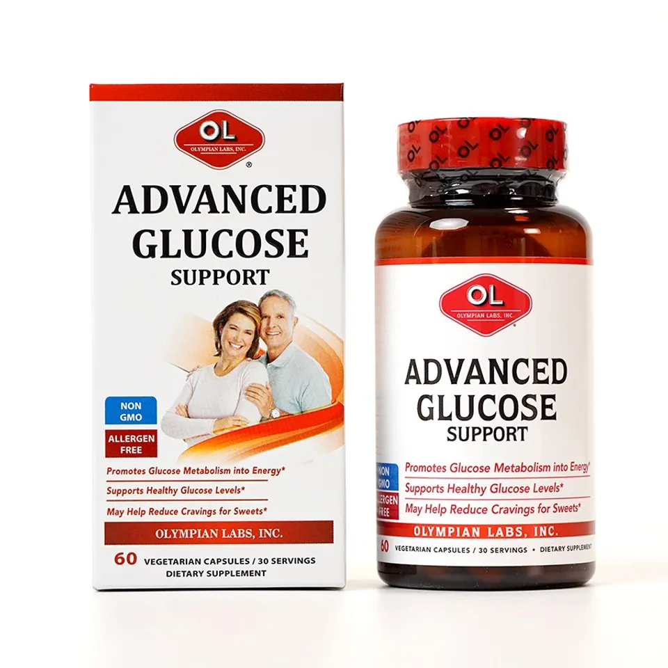 Viên uống hỗ trợ ổn định đường huyết Olympian Labs Advanced Glucose Support