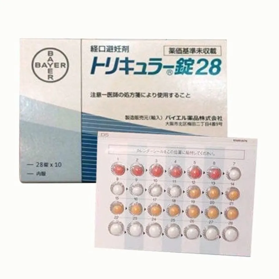 Viên uống hỗ trợ tránh thai hàng ngày Triquilar Bayer Nhật Bản