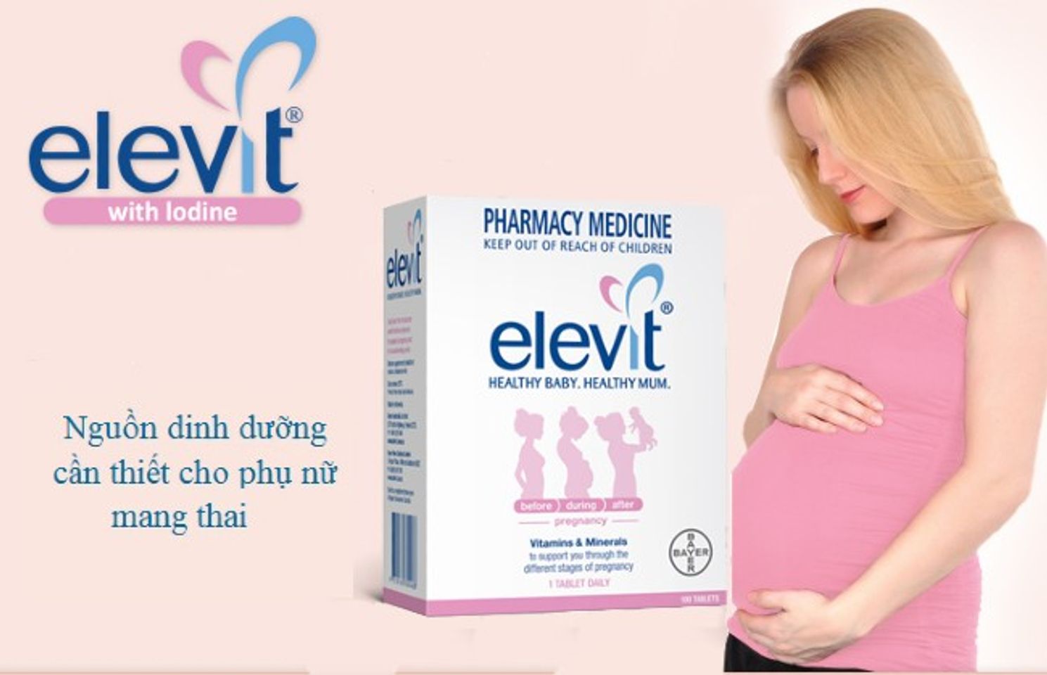 Vitamin tổng hợp cho b&agrave; bầu Elevit