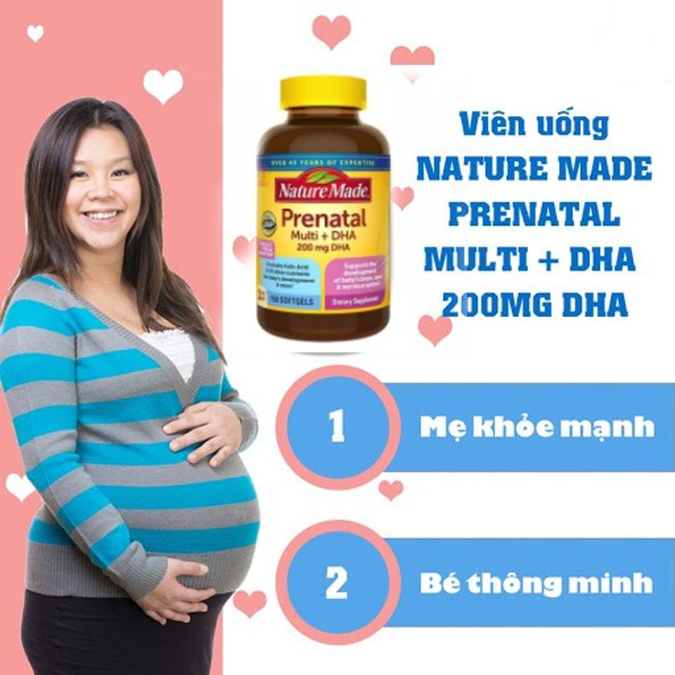 Vitamin tổng hợp cho b&agrave; bầu Prenatal Multi DHA 