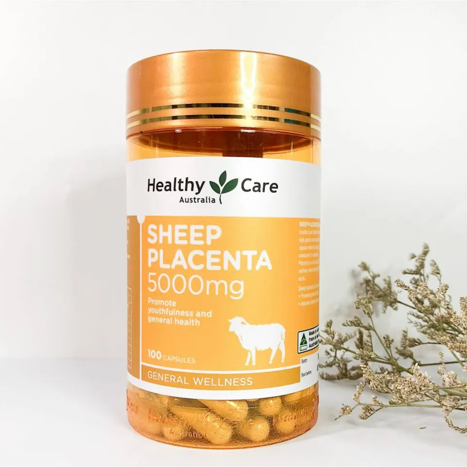 Nhau thai cừu Sheep Placenta Healthy Care 5000mg 100 viên của Úc