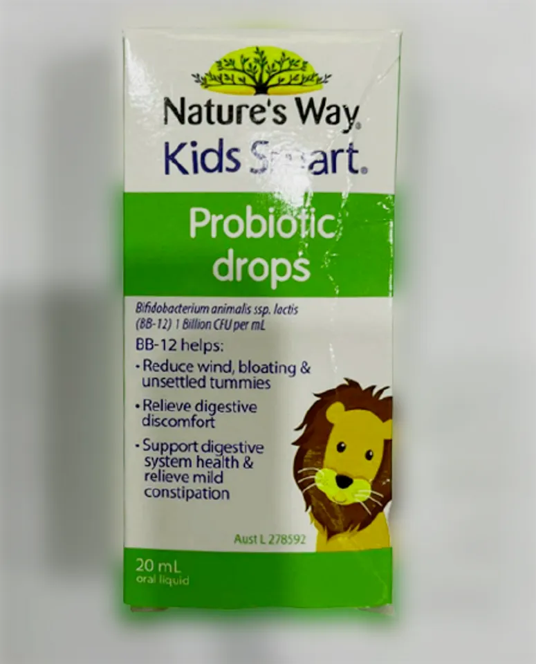 Men vi sinh dạng nước Nature's Way Kids Smart Drops Probiotic 20ml