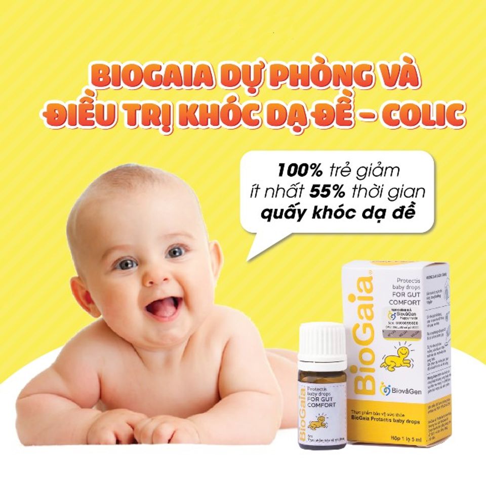 Biogaia c&oacute; ưu &dstrok;iểm g&igrave;? Cải thiện triệu chứng Colic kh&oacute;c dạ đề