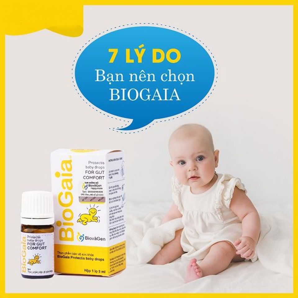 Men vi sinh Biogaia mang tới nhiều ưu &dstrok;iểm cho trẻ sơ sinh