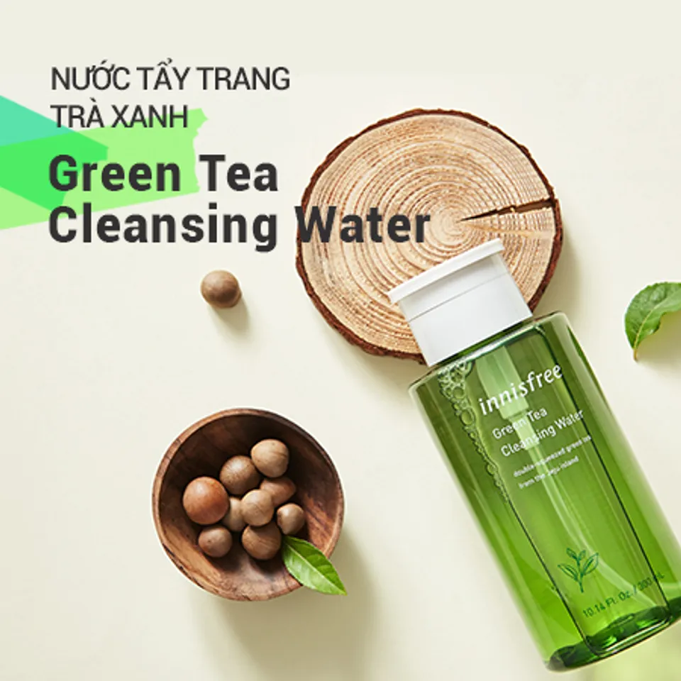 Nước tẩy trang trà xanh Innisfree Green Tea Cleansing Water cho da dầu mụn