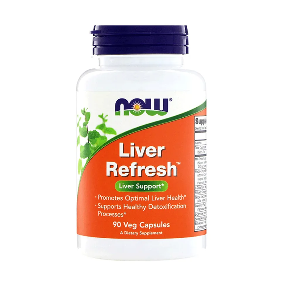 Viên uống hỗ trợ thải độc, mát gan Now Liver Refresh lọ 90 viên
